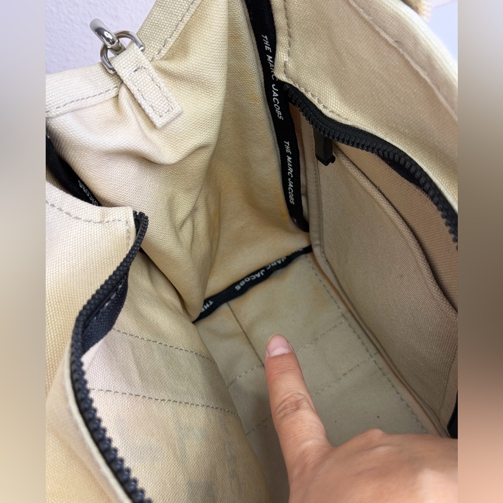 The Marc Jacobs The Tote Bag in a Neutral Canvas - Picture 11 of 14